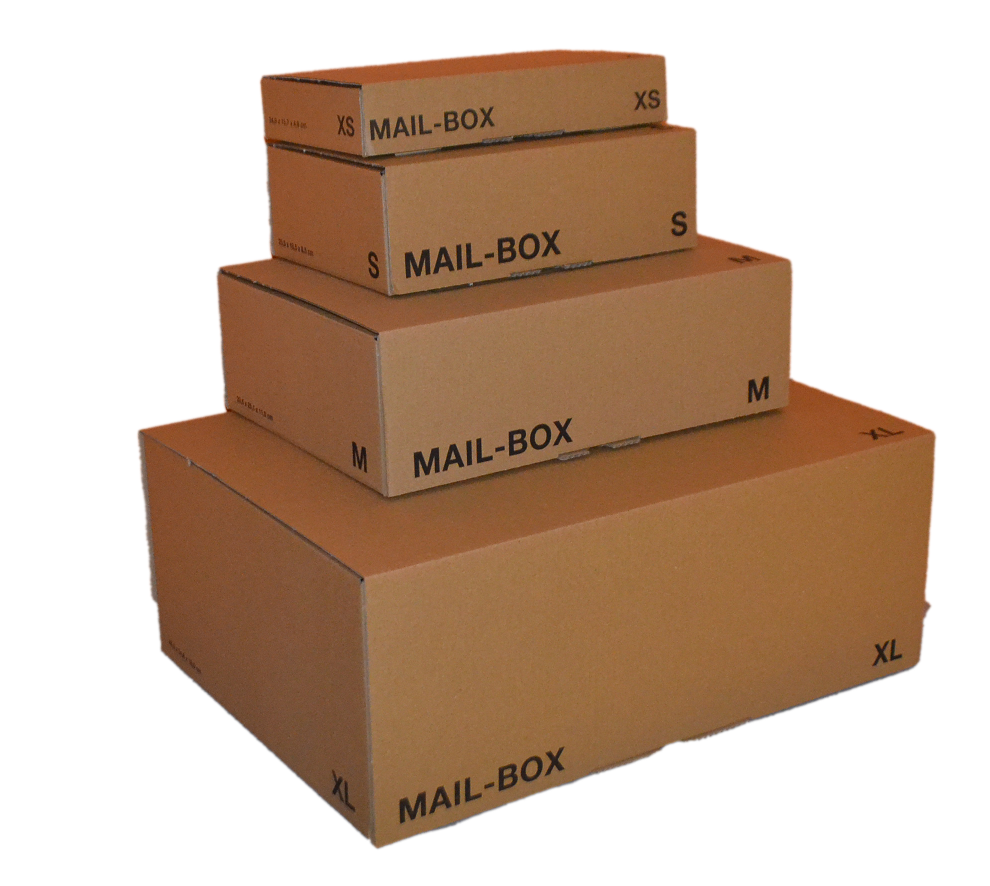 MAIL-BOX Versandkartons in braun für Post- und Paketversendungen